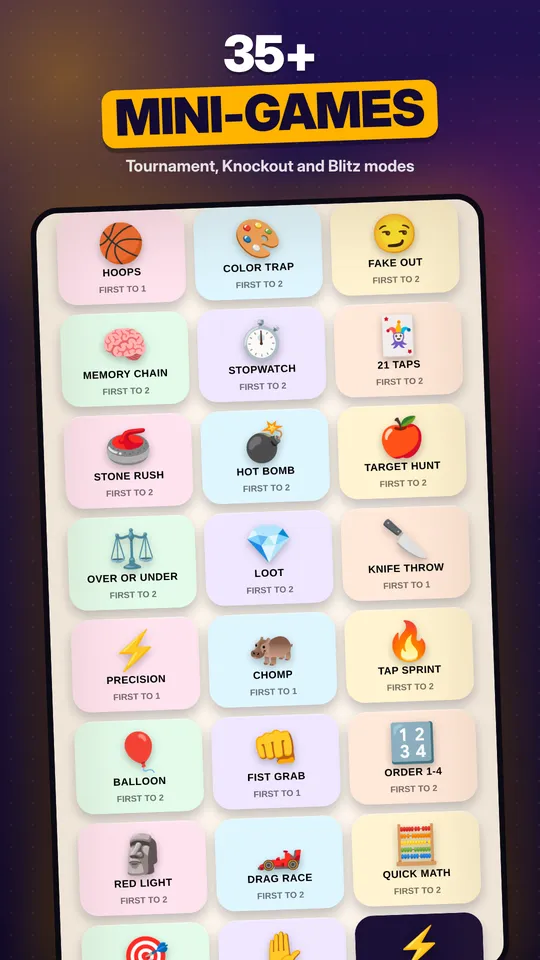 35+ mini-games