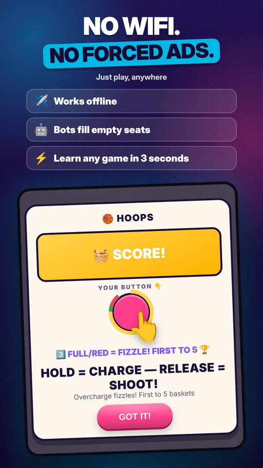 No wifi, no forced ads